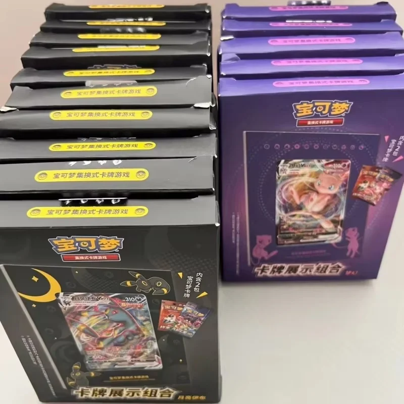 Hot Sale 100% Genuine Pokemon Trading Cards Game Ptcg Chinese Card Book Gift Box Cards Exhibit Combination Full Range Toy Gift view 2