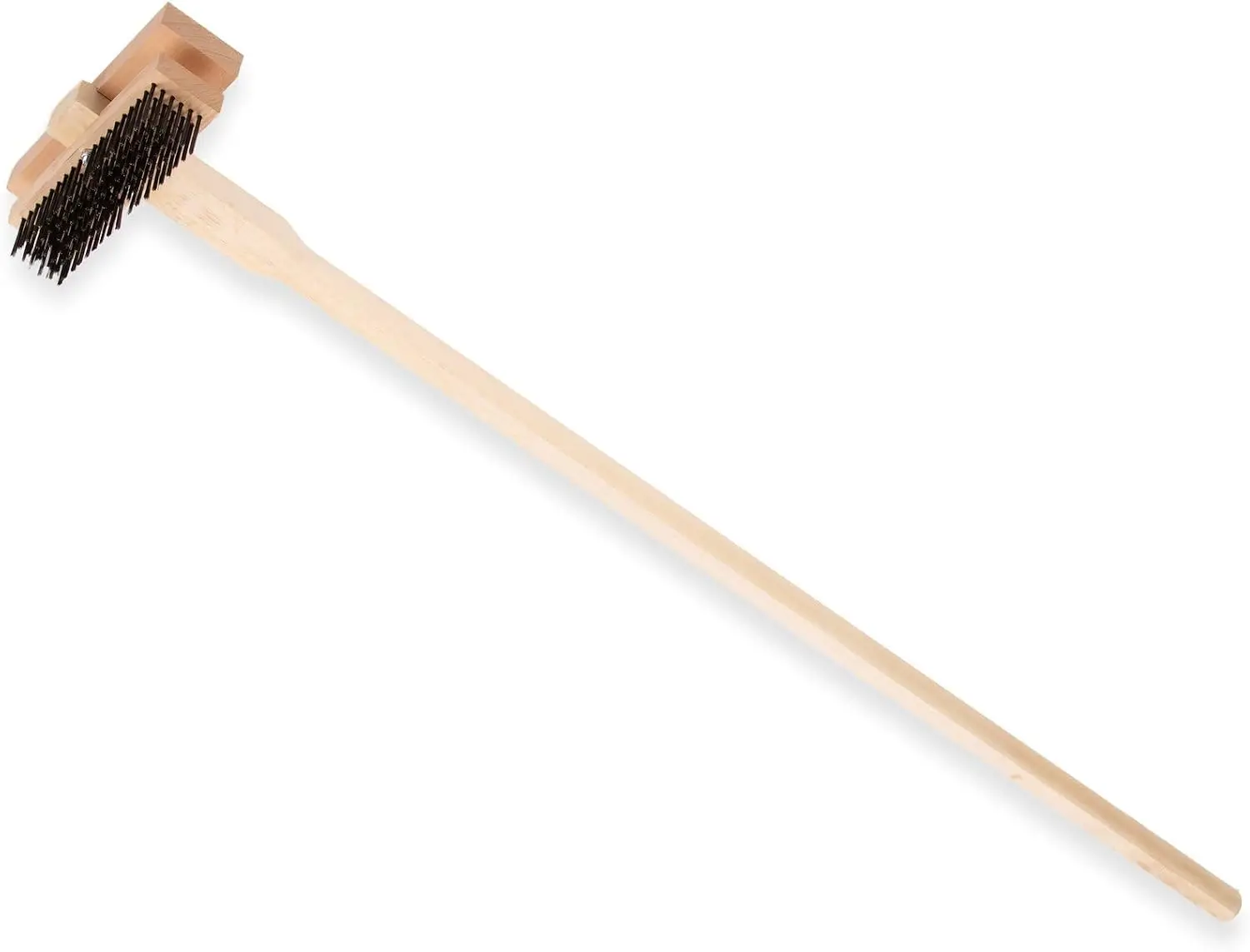 Stainless Steel Double Broiler King Grill Brush with Handle, 48 Inches, Pack of 2