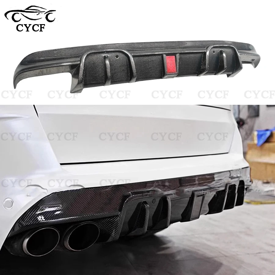 

For BMW X5M F95 X6M F96 2020-2024 Dry Carbon Fiber Rear Diffuser Rear Bumper Splitter Lip Diffuser Cover Upgrade Body Kit