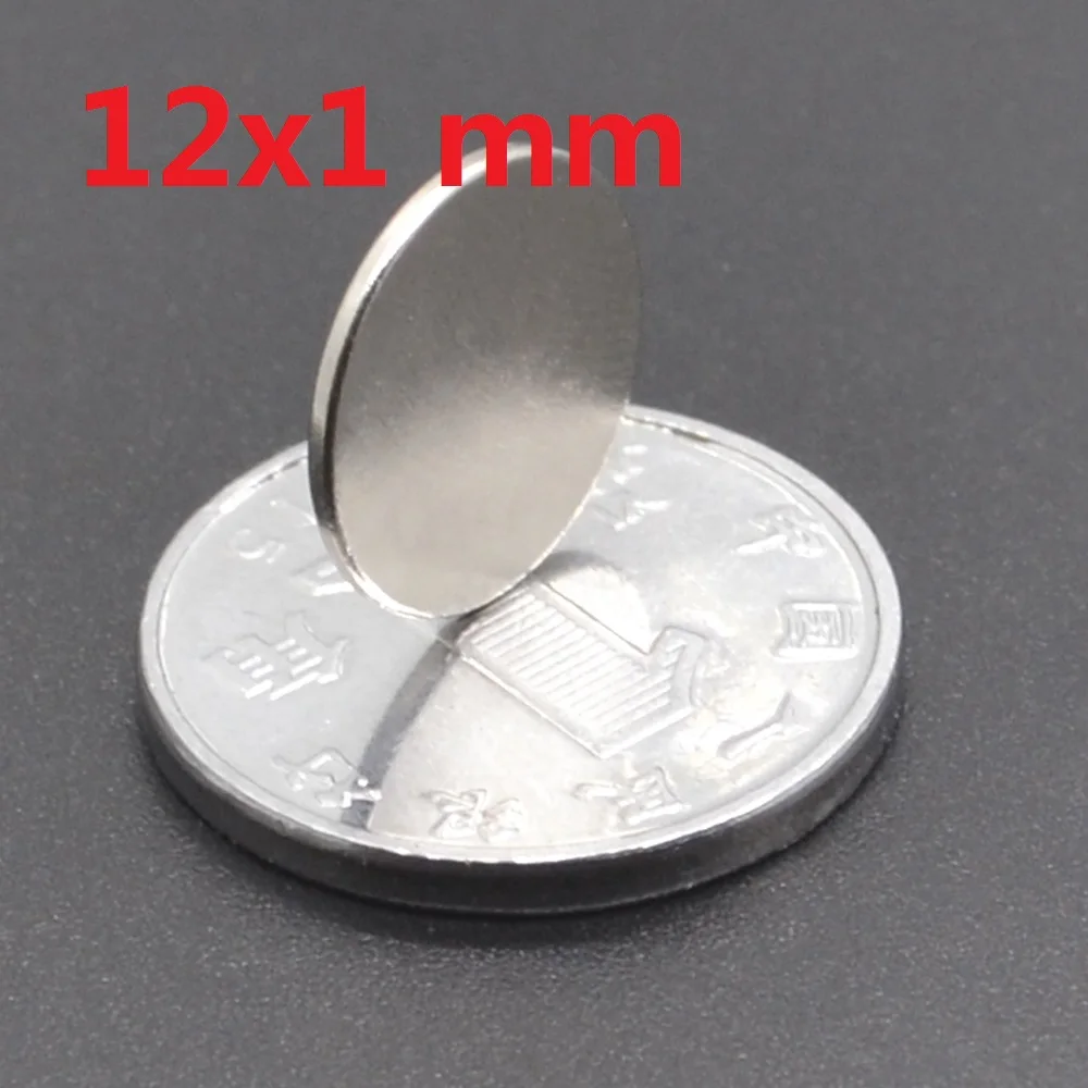 10/50/100/200/500 Pcs 12x1 mm Neodymium Magnet 12mm x 1mm N35 NdFeB Round Super Powerful Strong Permanent Magnetic imanes   Disc