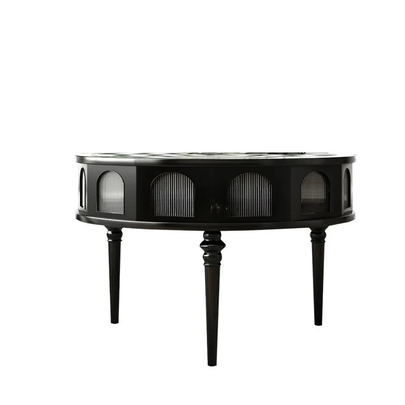 

French coffee table entrance retro medieval style coffee table storage
