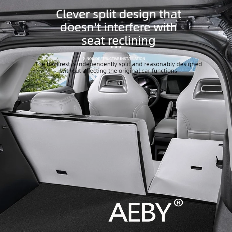 

AEBY For BYD Atto 2 Smart Driving Editio 2024-2025 Leather Back Seat Cover,Waterproof & Easy to Clean,Back Seat Protector Mat