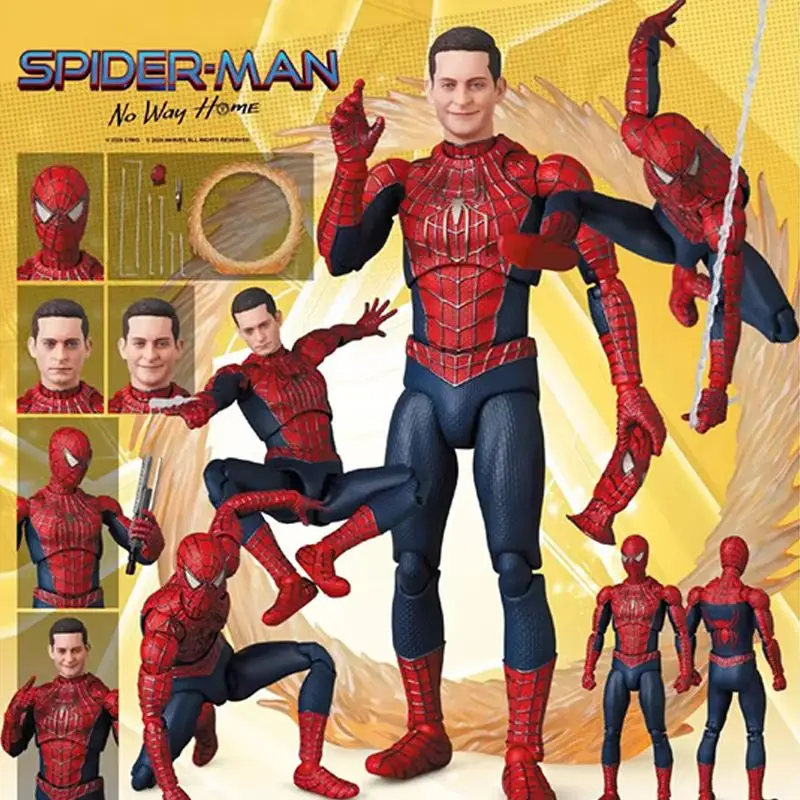 Neue heiße Mafex Nr. 241 Spider Man Toby Maguire Heroes Have No Return Friendly Neighborhood Actionfigur Modellspielzeug Sammlerstück