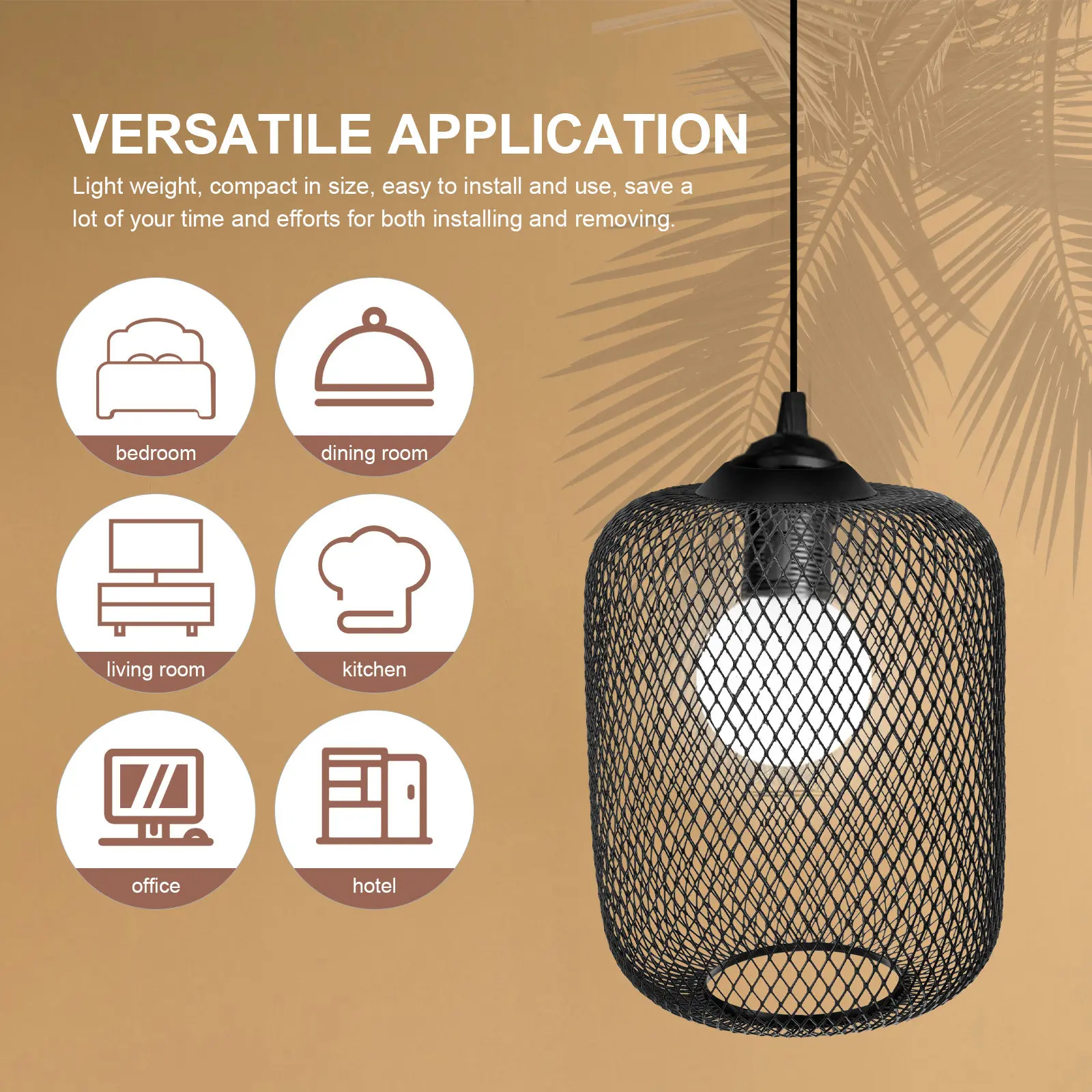 

Металлический ажурный абажур-сетка из проволоки, декоративный чехол для подвесных, потолочных, напольных и настенных светильников