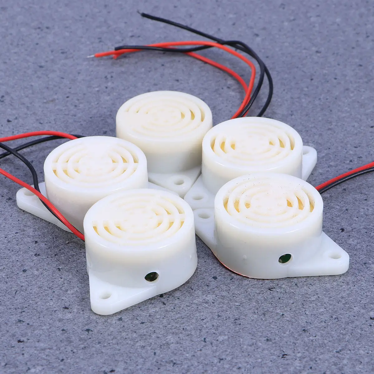 

5Pcs 90Db Industrial Buzzer Alarm Electronic Sound Device -24V Wide Input Voltage Low Power High Voice Pressure Enclosed