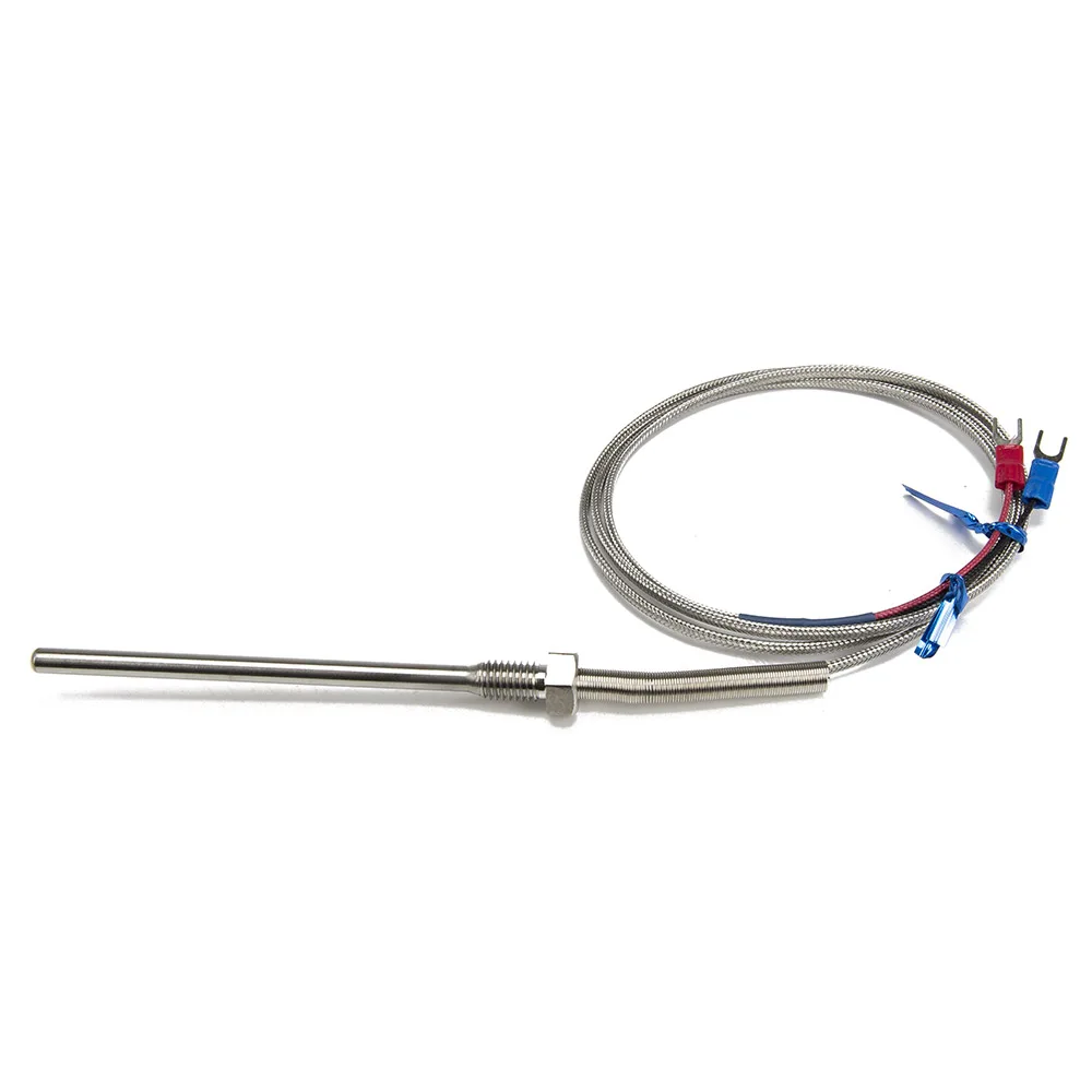 FTARP09 K type 100mm probe length 1m cable thermocouple temperature sensor PT1/8 1/4 3/8 1/2 M8*1.25 M6*1 M12*1 M16*1.5 M10*1.5