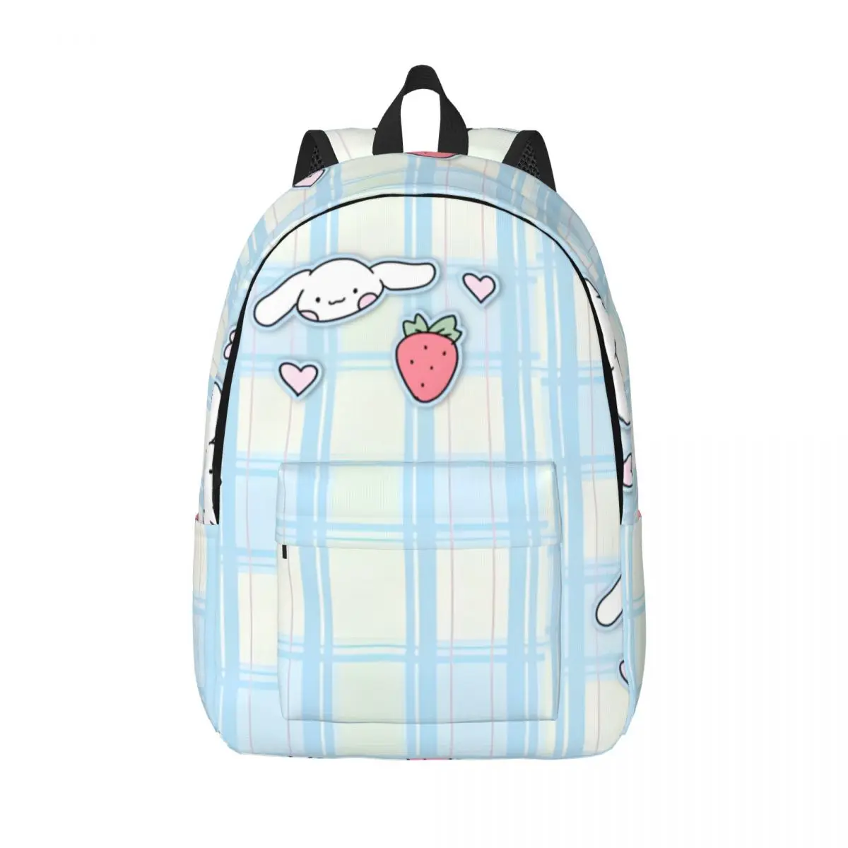 Camping Cinnamoroll Wallpaper Illustration Sturdy Shoulder Versatile Sanrio Storage Bag Couple Bookbag Birthday Gift