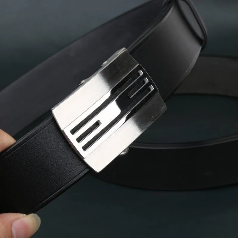 ceinture-homme-noire-en-cuir-de-vachette-veritable-a-bords-presses-importee-d'italie-en-cuir-de-vachette-pleine-fleur-avec-boucle-en-acier-inoxydable-304