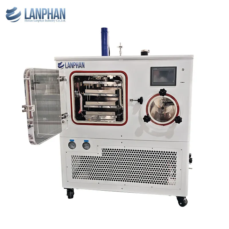 Energy-Saving Compact Automatic Pilot-Scale Freeze Dryer Lyophilizer Digital Control Auto Stoppering for Cost-Effective