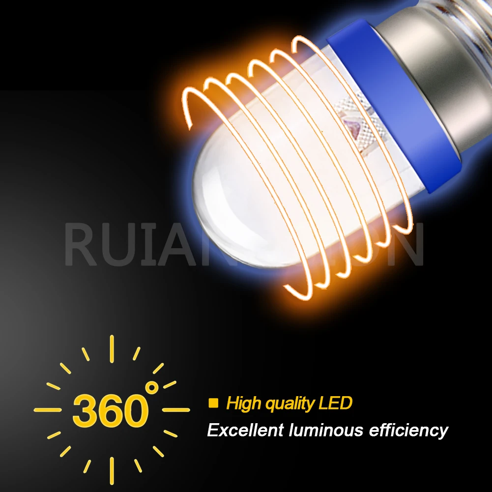 RUIANDSION E10 AC 220V Blue LED Bulb Warning Lights Mechanical Indicator Decorative Mini Work Lamps Outdoor lamp