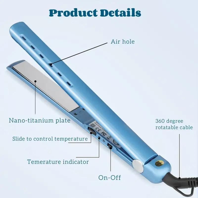 Бытовой мощный фен для завивки волос, прямой двойного назначения, прямой выпрямитель для волос, фен, женские щипцы для завивки волос