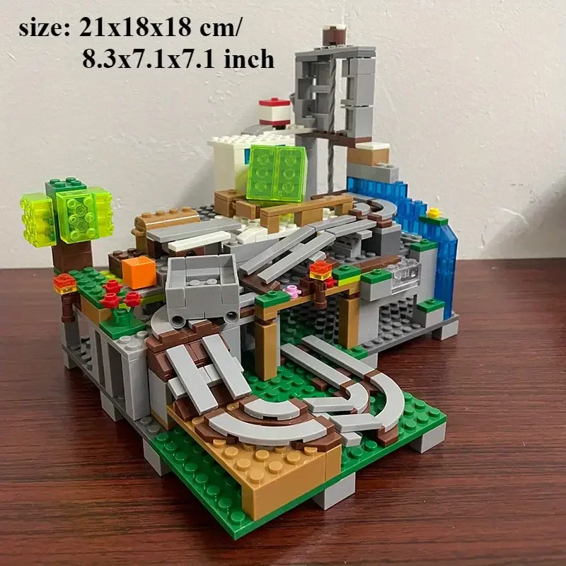 Blocos de construção de edição especial The Cave Village com bonecos de ação Steve compatíveis com meu mundo conjunto de brinquedos presentes de aniversário