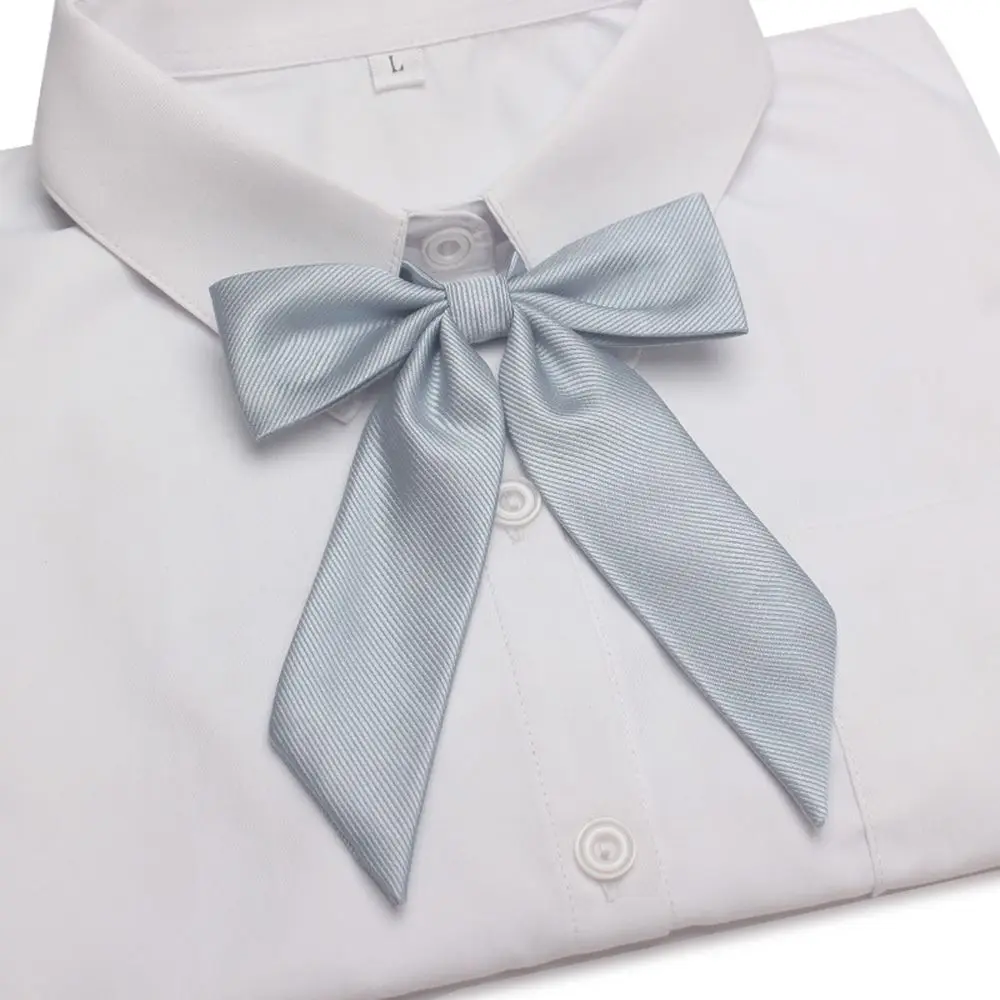 Chic Solid Business Wedding JK School Uniform Korean Style Cravat Women Bow Tie Necktie Students Bow Tie