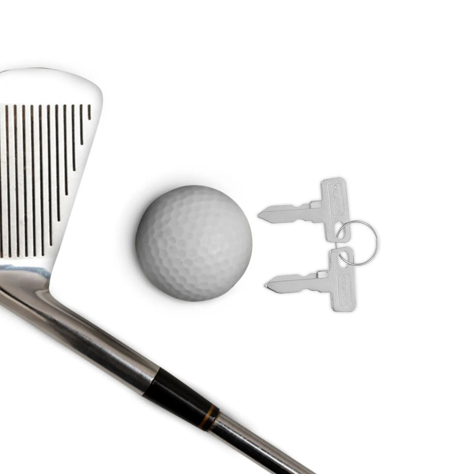 

4Pcs Golf Cart Key Replacement High Durability Spare Ignition Keys Club Car Compatible Cart Keychain Accessories