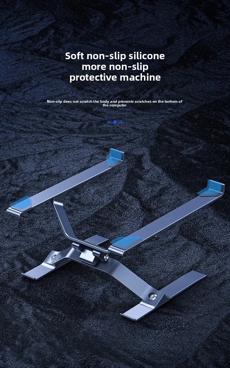 

Cooling Tablet Stand, Tablet Bracket, Multi-angle Adjustable, Portable, Suitable for All 14-18 Inch Laptops