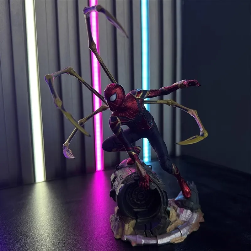 ホットトイズマーベルスパイダーマンスーパーヒーロースパイダーマンアクションフィギュア 18 センチメートルスパイダーマンアニメ装飾コレクション人形玩具モデル子供