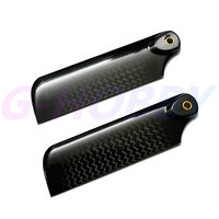 1 Pair 60MM 71MM 80MM 105MM Carbon Fiber Tail Rotor Blade For Align T-rex Gaui KDS Agile Alzrc SAB XLPower Rc Helicopter