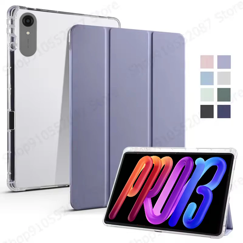 For Lenovo Xiaoxin Pad Pro 13 2026 Case With Pen Holder Soft Back Fold Stand Case For Xiaoxin Pad Pro GT 13 Case tb378fc tb376fc