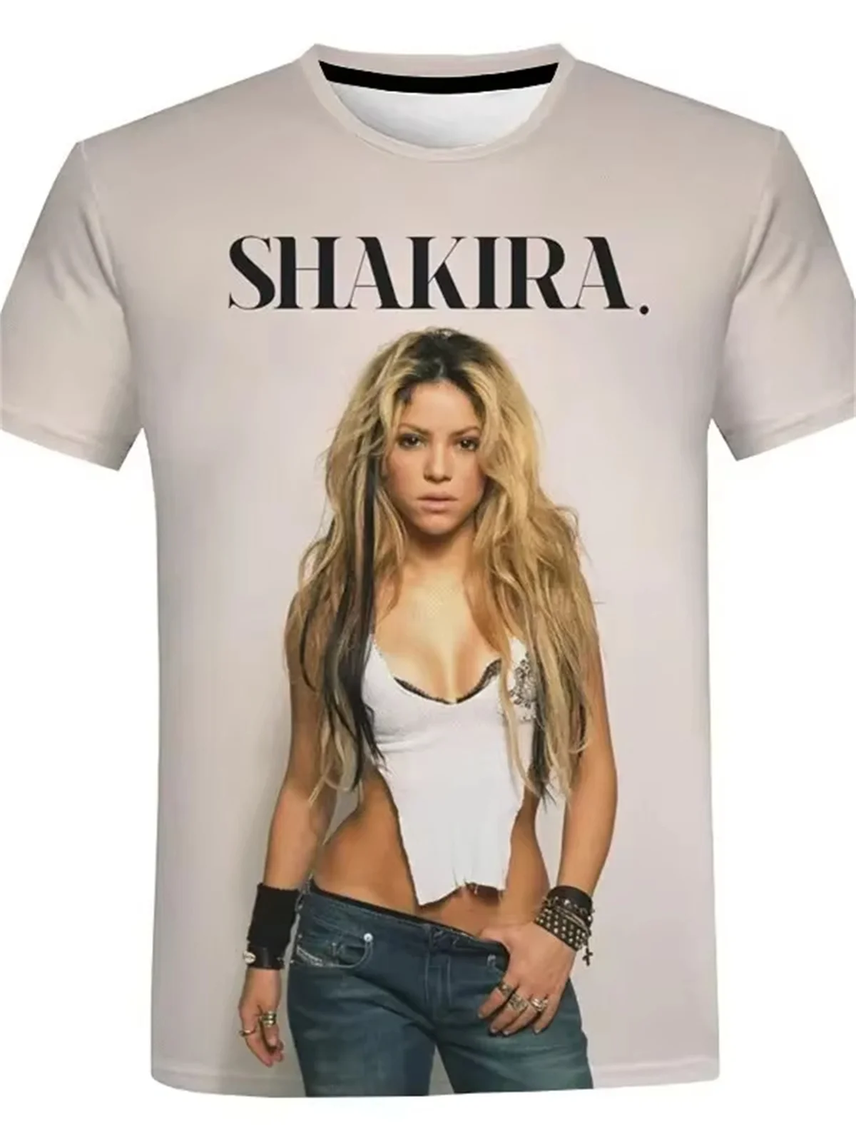 

Summer SHAKIRA 3D Print T-Shirts Streetwear Men Women Fashion Oversized Short Sleeve T Shirt O-Neck Kids Tees Tops Clothing