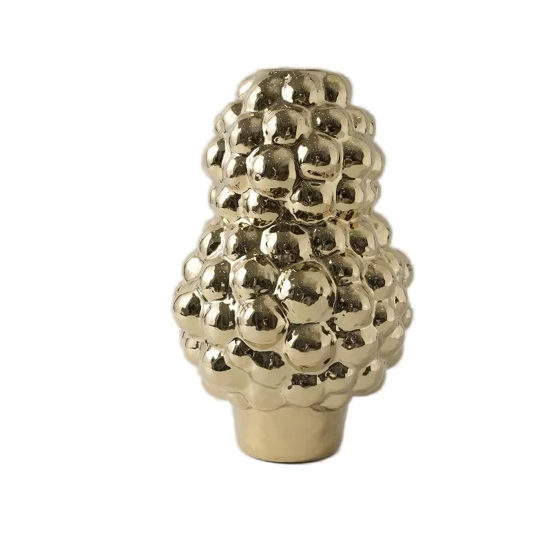 

Creative ceramic handmade float vase ornament light luxury art flower arrangement jewelry