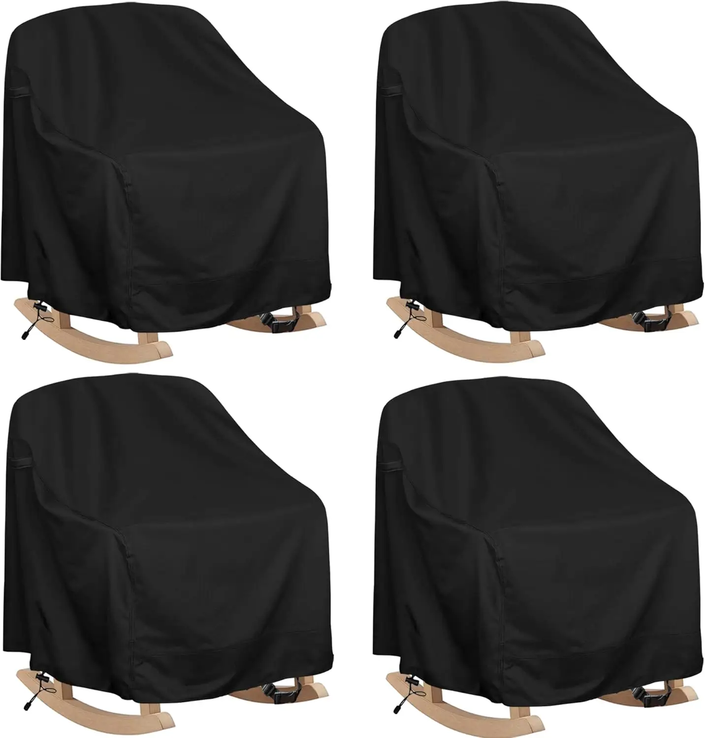 

Waterproof Patio Chair Covers 4 Pack, 27.5x32.5x43 Inch for Outdoor Rocking Chair