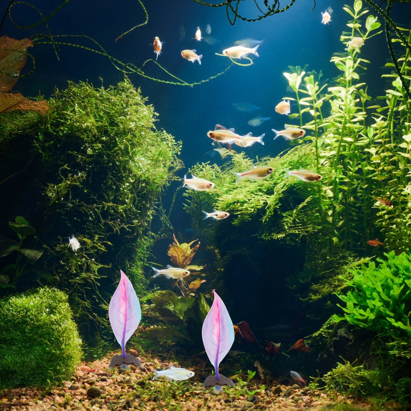 

Realistic Artificial Leaf Betta Fish Rest Bed Betta Bed Leaf Aquarium Decor Simulated Aquatic Plant Tank Ornament