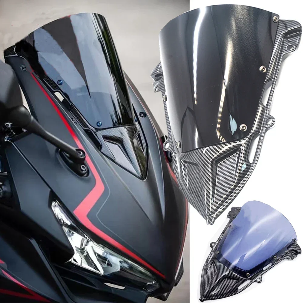 

CBR500R Windshield Sports Racing Windscreen Deflector For HONDA CBR500 R 2019 2020 2021 CBR 500R Accessories Moto Double Bubble