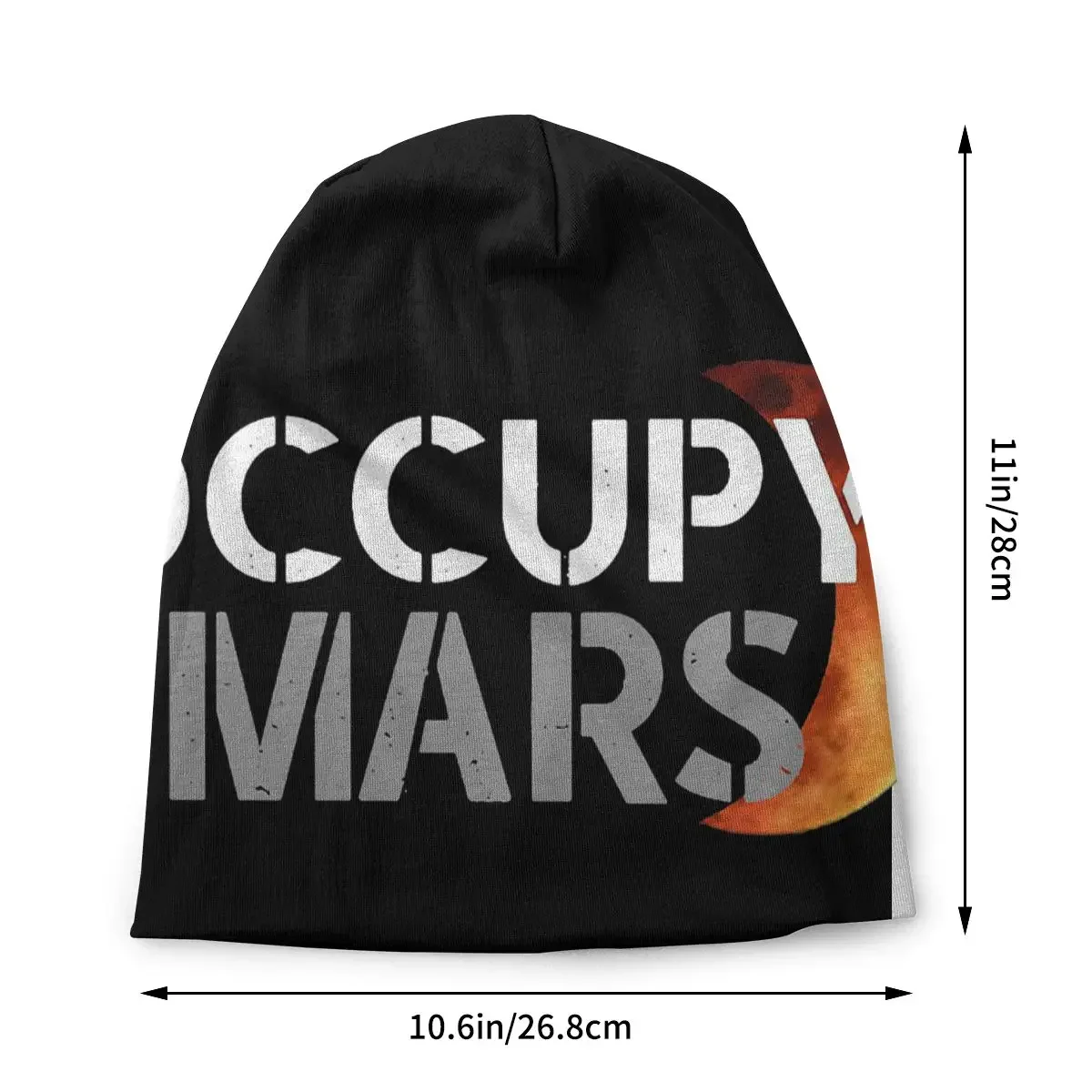 Bonnet Hats Occupy Mars 2026 Men Women's Knitting Hat O MARS Winter Warm Cap Beanies Thermal Elastic Caps