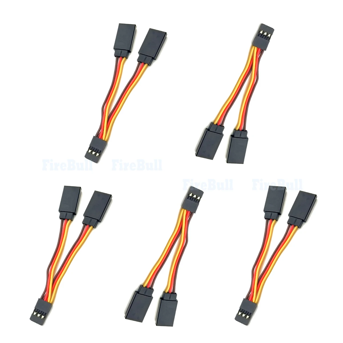 5pcs JR Style Servo Splitter Cable, 3.54\