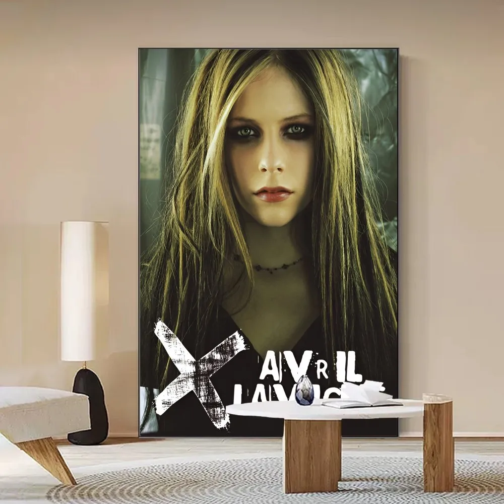 Avril Lavigne 3  Self-adhesive Art Poster Waterproof Paper Sticker Coffee House Bar Posters Wall Stickers