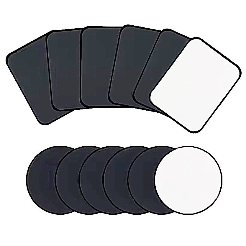 20 قطعة لوحة معدنية مغناطيسية ل 30X30/40X40/45x65 مللي متر حامل هاتف السيارة العالمي صفائح حديد القرص ملصق جبل حامل هاتف المحمول