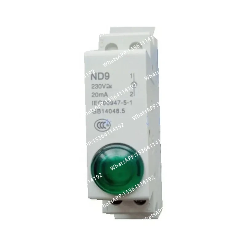 Rail Mount LED Signal Lamp ND9 Series AC 220V Indicating Indication Pilot Lights