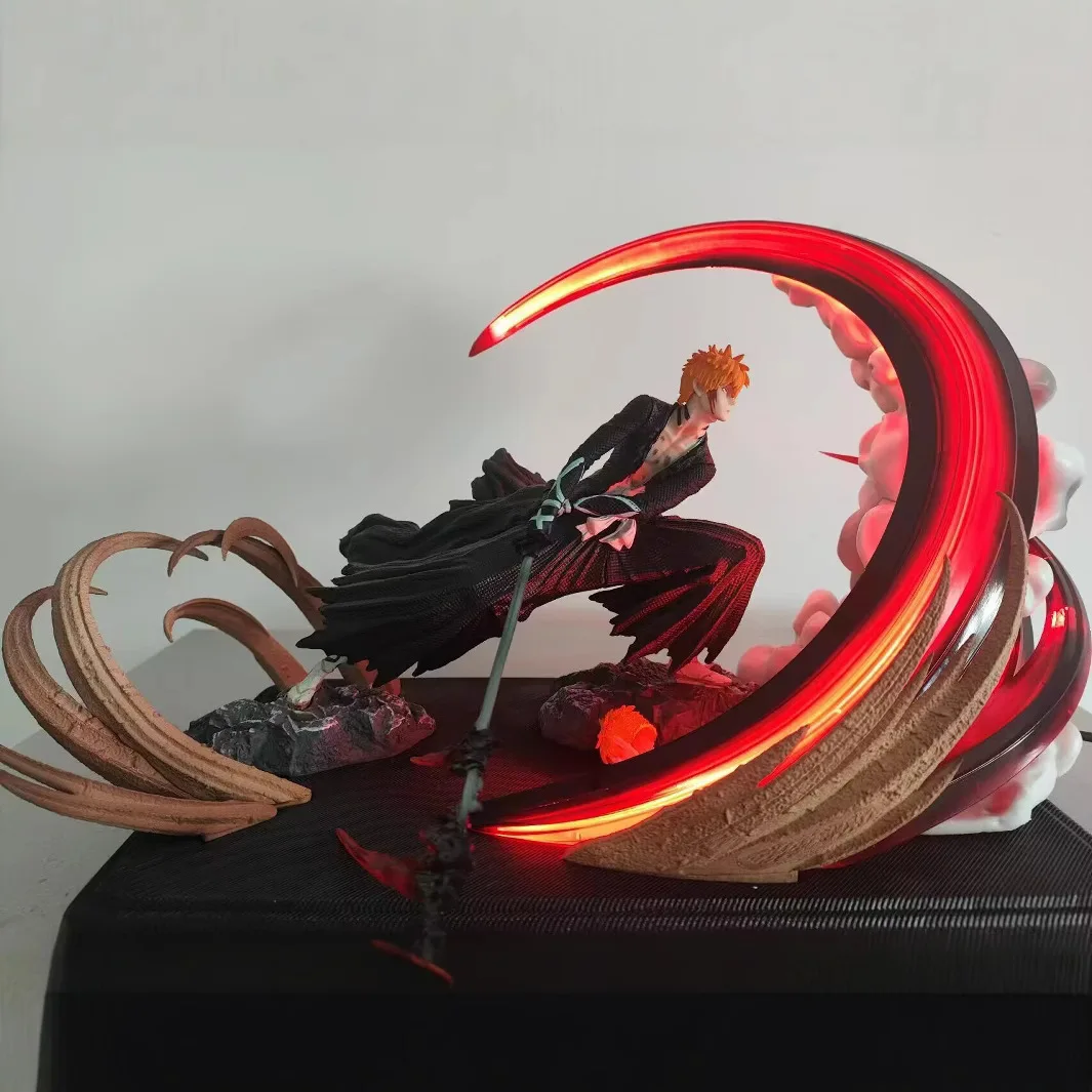 

Premium Luminous Anime Bleach Ghost Slayer Bla Ichigo GK Statue Model Collectible Static Figure /8 Sc PVC Series