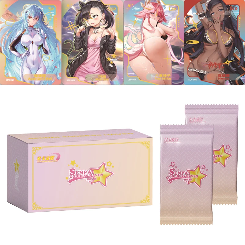 New Goddess Story Card TCG Booster Box Collection Girl Party Swimsuit Bikini Anime Game Christmas Children Toys Gift