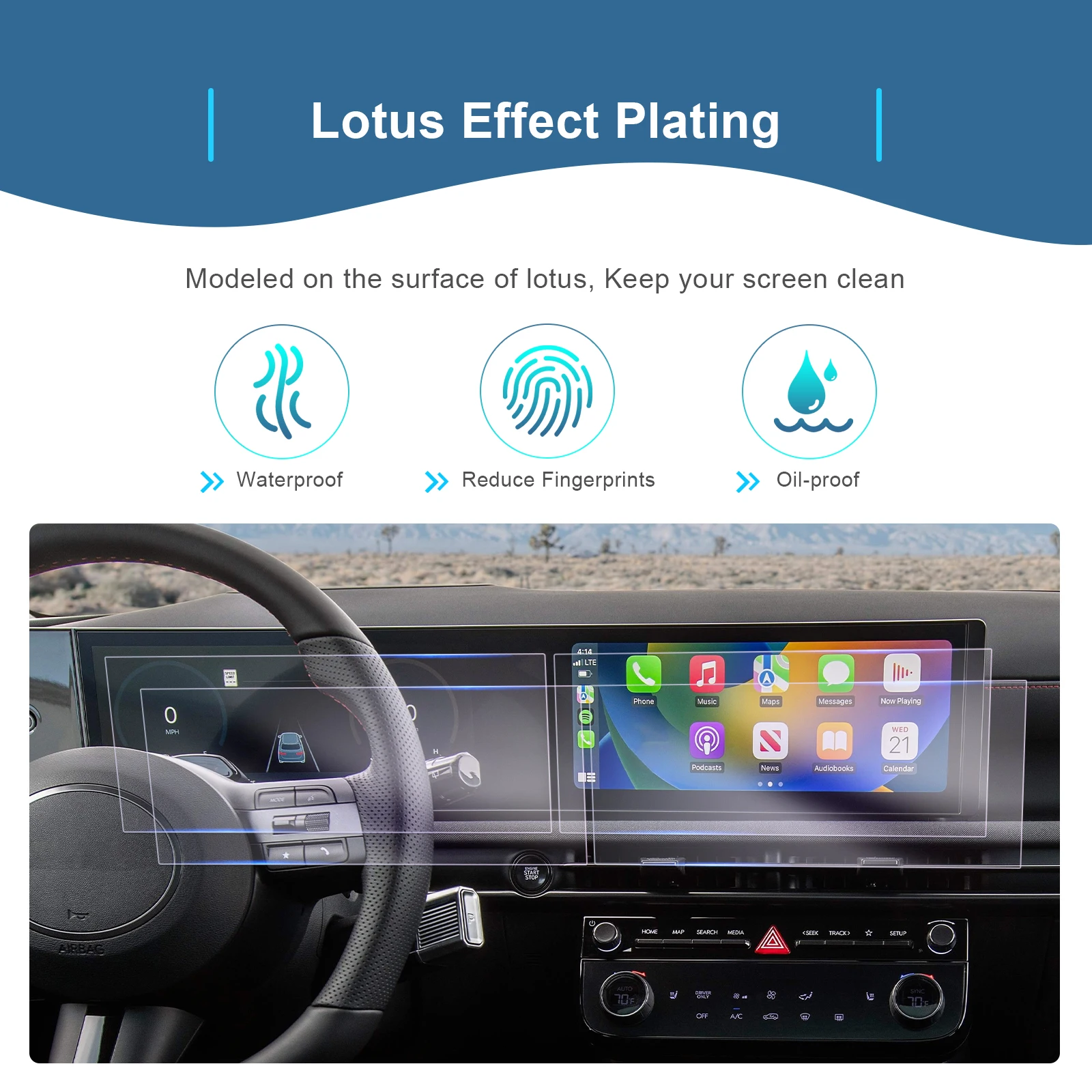 

Tempered glass for Hyundai Tucson NX4 2024 2025 2026 Car Navigation LCD Instrument Screen Protector Auto Accessories