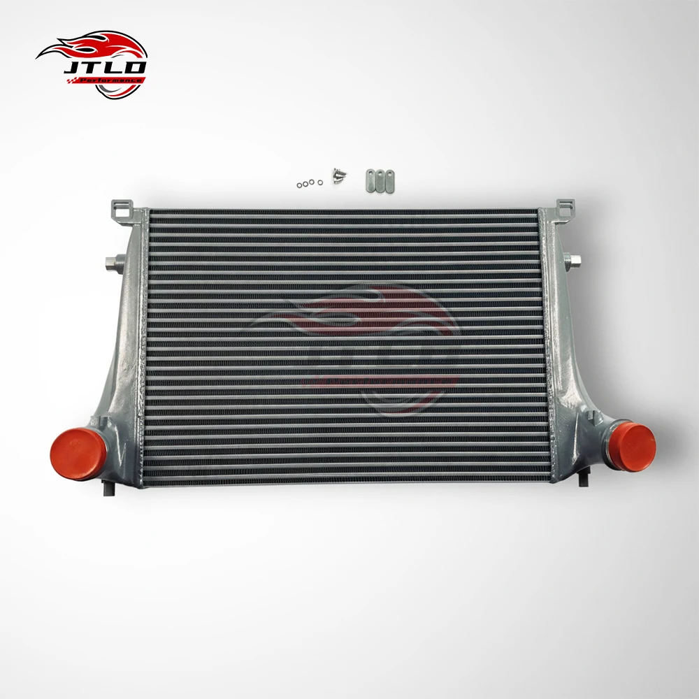JT-PC136 Competition Aluminum Intercooler For Golf Arteon Passat Tiguan T-Roc R Audi Cupra Larger Volume TIG Welded