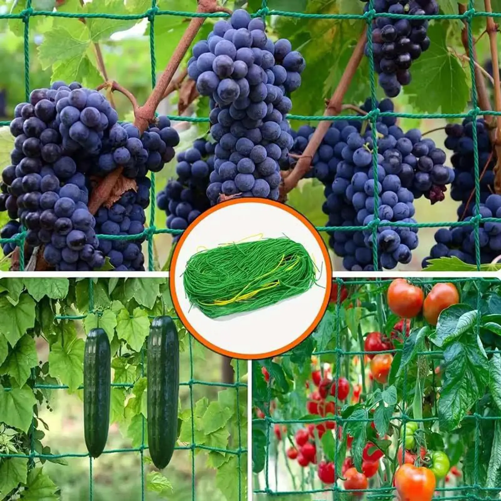 Plant Climbing Netting High-quality Nylon Plant Trellis for Garden Vine Climbing Vegetable Loofah Morning Glory Flowers Growing
