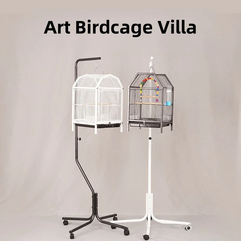 

Custom Modern Painted Bird Cage Sturdy Frame with Secure Latches Jaulas Para Pajaros Household Parrot Pet Cage