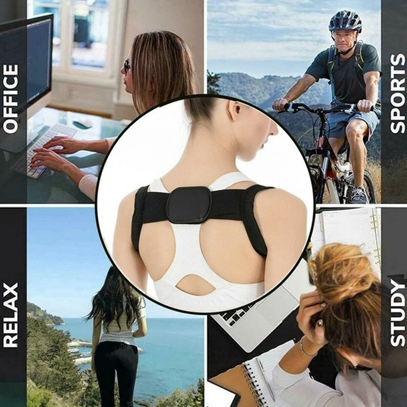 Invisible Back Posture Orthotics Shoulder Corrector Brace Belt Spine Support