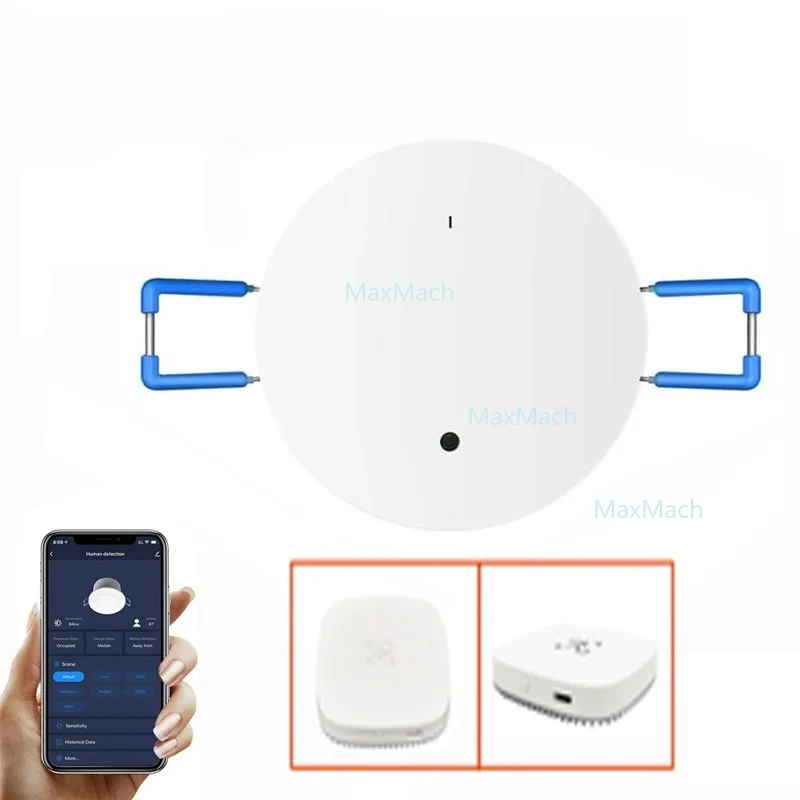 

ZIGBEE/Wl-FI датчик присутствия дыхания человека Tuya умная статическая беспилотная активная фретровка обнаружения движения инфракрасная радарная сигнализация