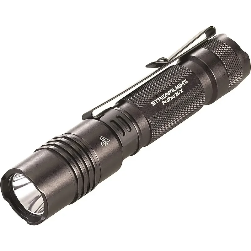 

500-Lumen EDC High Performance Multi-Fuel LED Tactical Flashlight, Includes CR123A Batteries, Holster, and Clip, Rechargeable