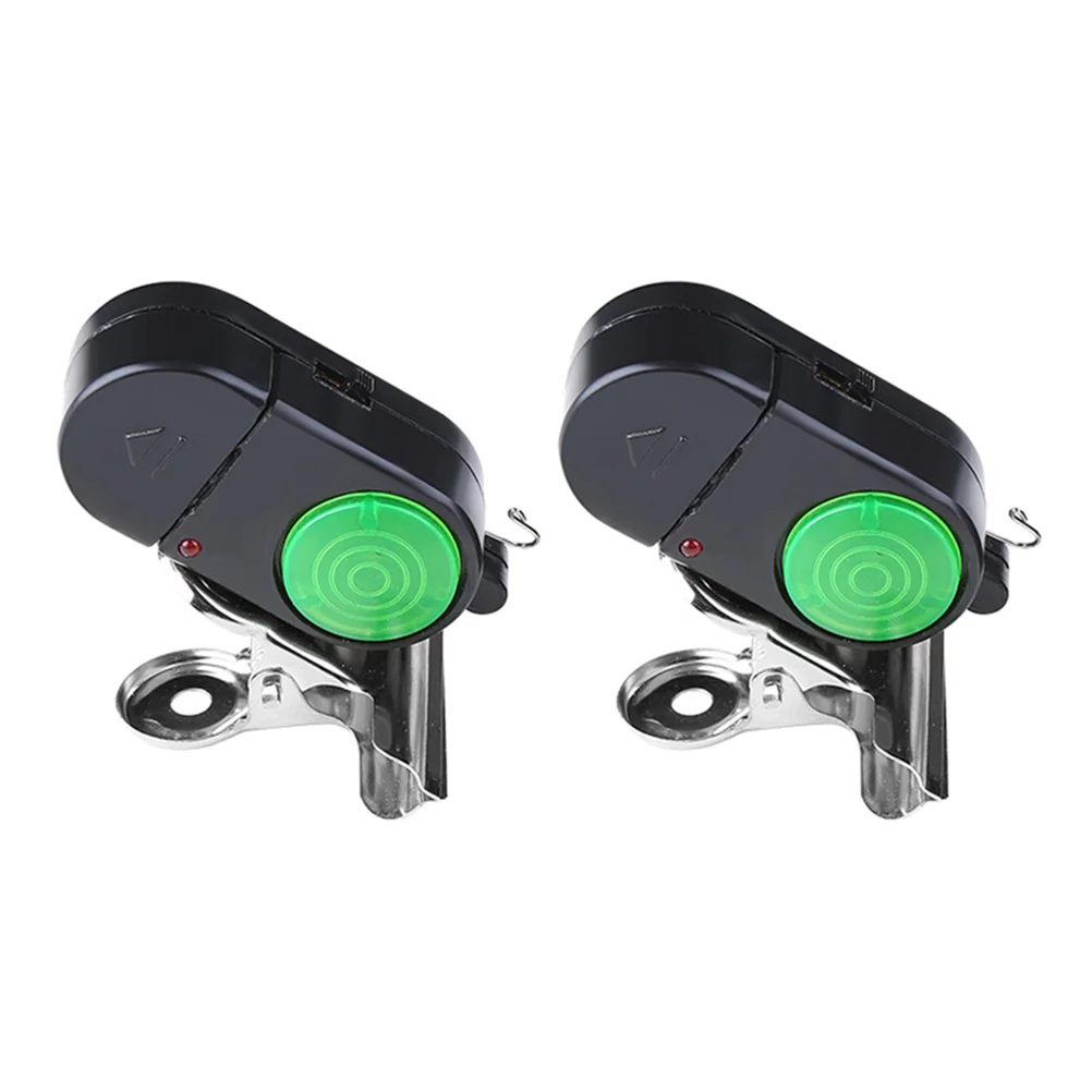 

2 Pcs Carp Electronic Fishing Alarm Indicator Light Pole Plastic Bell Creative Sirens