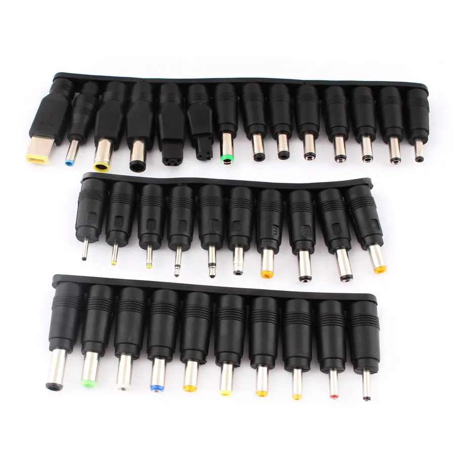 34 PCS Laptop Notebook DC Kits Universal DC AC Power Adapter Tips Connector