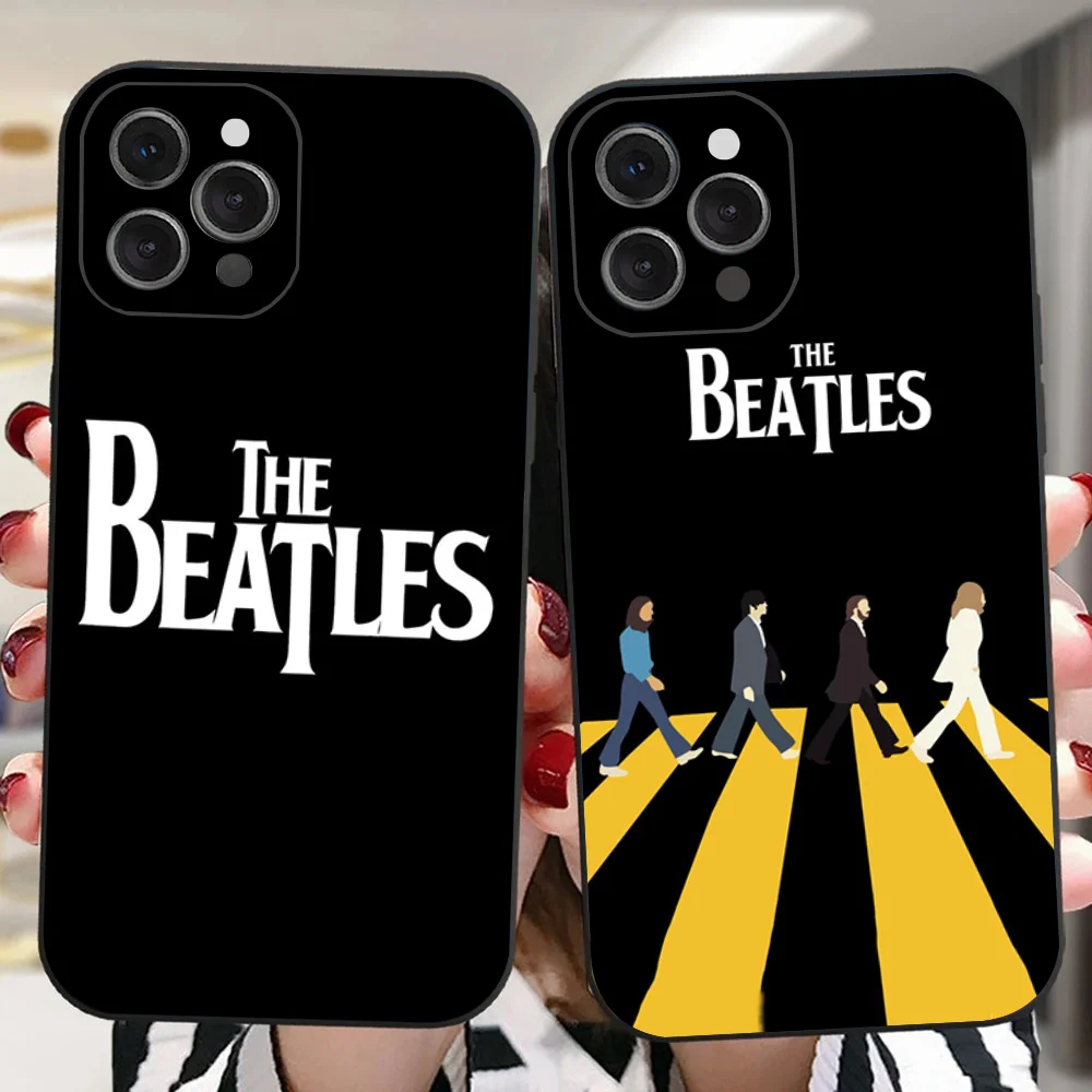 Чехол для телефона Band T-The B-Beatles для IPhone 16 15 14 13 Pro Max 11 12 Mini X Xs XR Se 2022, черный силиконовый чехол