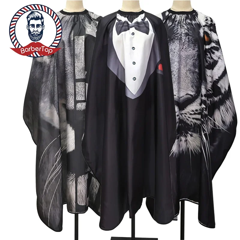 Barber Haircut Cloth Hairdresser Apron Hair Cut Cape Hairdress Gown Hairdressing Coat Barbershop Salon Accessory