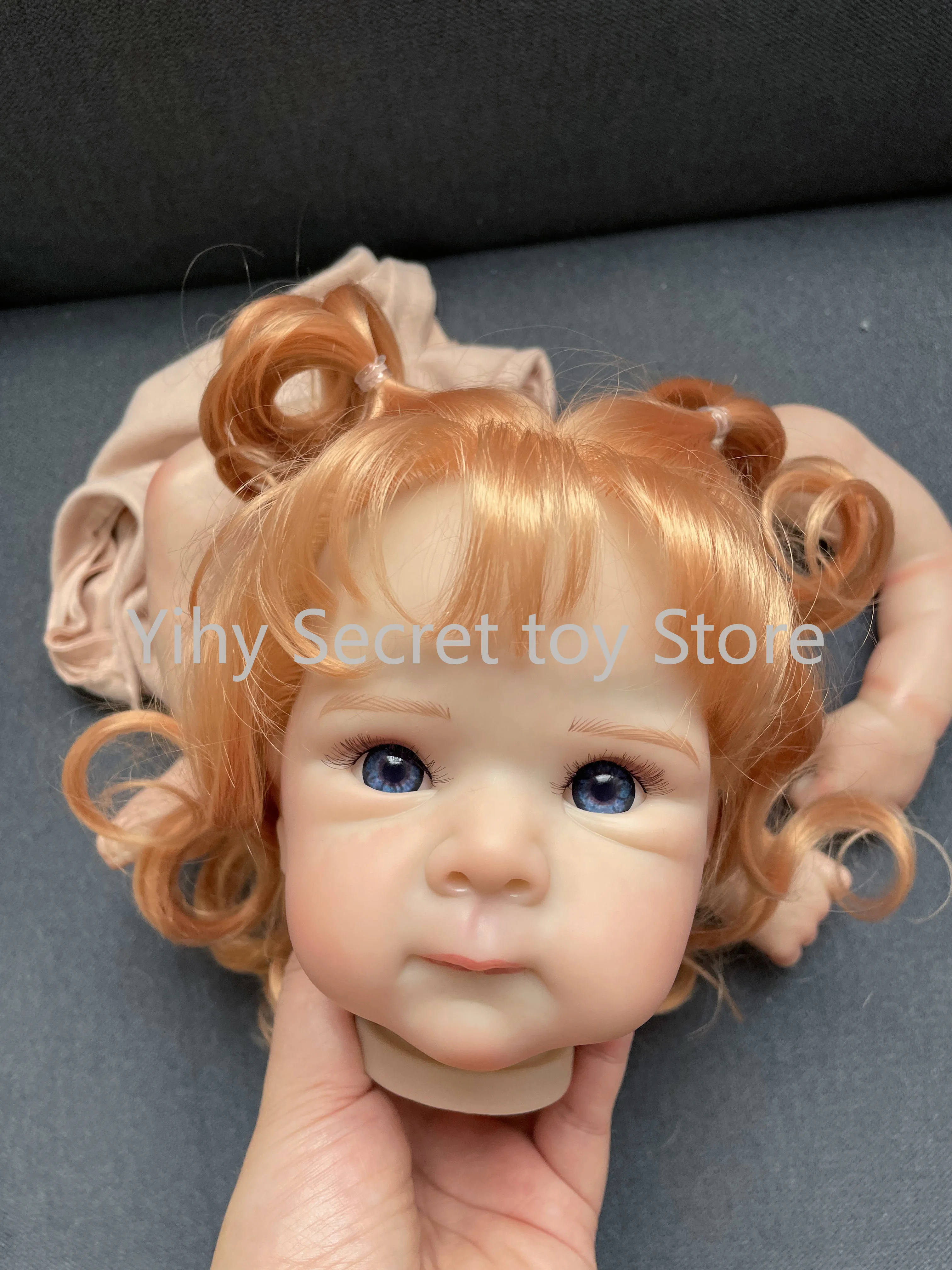 18inch Multiple Layers Painting 3D Skin Reborn Bettie Red Hair Doll Kit Handmade Unassembly Lifelike Baby Parts Hand-Root Hair