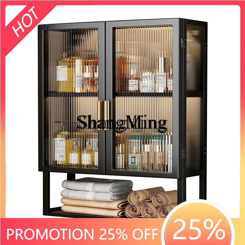 

ZYY premium exquisite toilet locker wall-mounted non-punching bathroom washstand above toilet storage rack