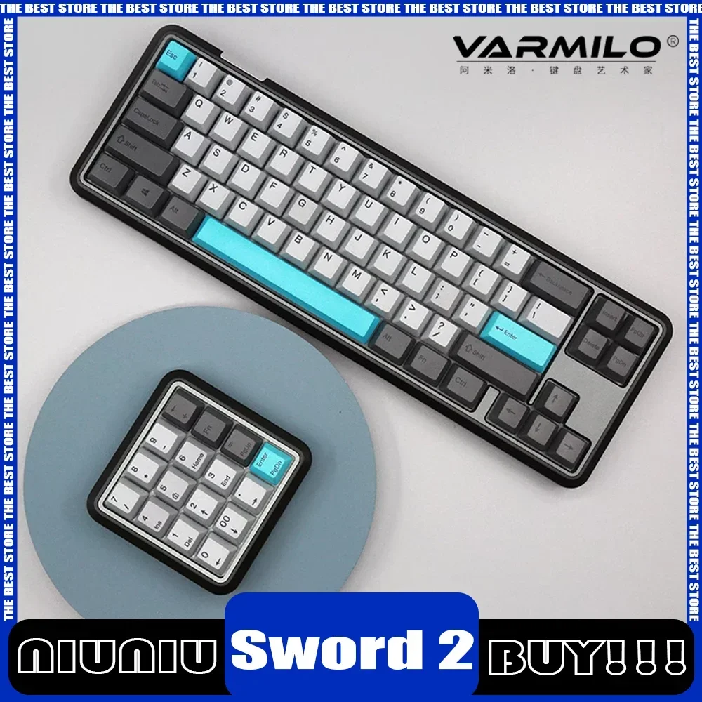 Varmilo Sword2 Mechanical Keyboard VSM68 VSM16 Numpad Aluminium Alloy Type-C Gaming Keyboard Magnetic Attraction Pc Gamer Gifts