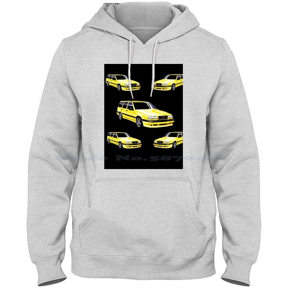 850 Yellow 5-Pack 100% Cotton Hoodie Pack 850 T5 T5r Wagon Yellow Estate Fast Car Sweeden Autobahn King Rusticwolf Rustic