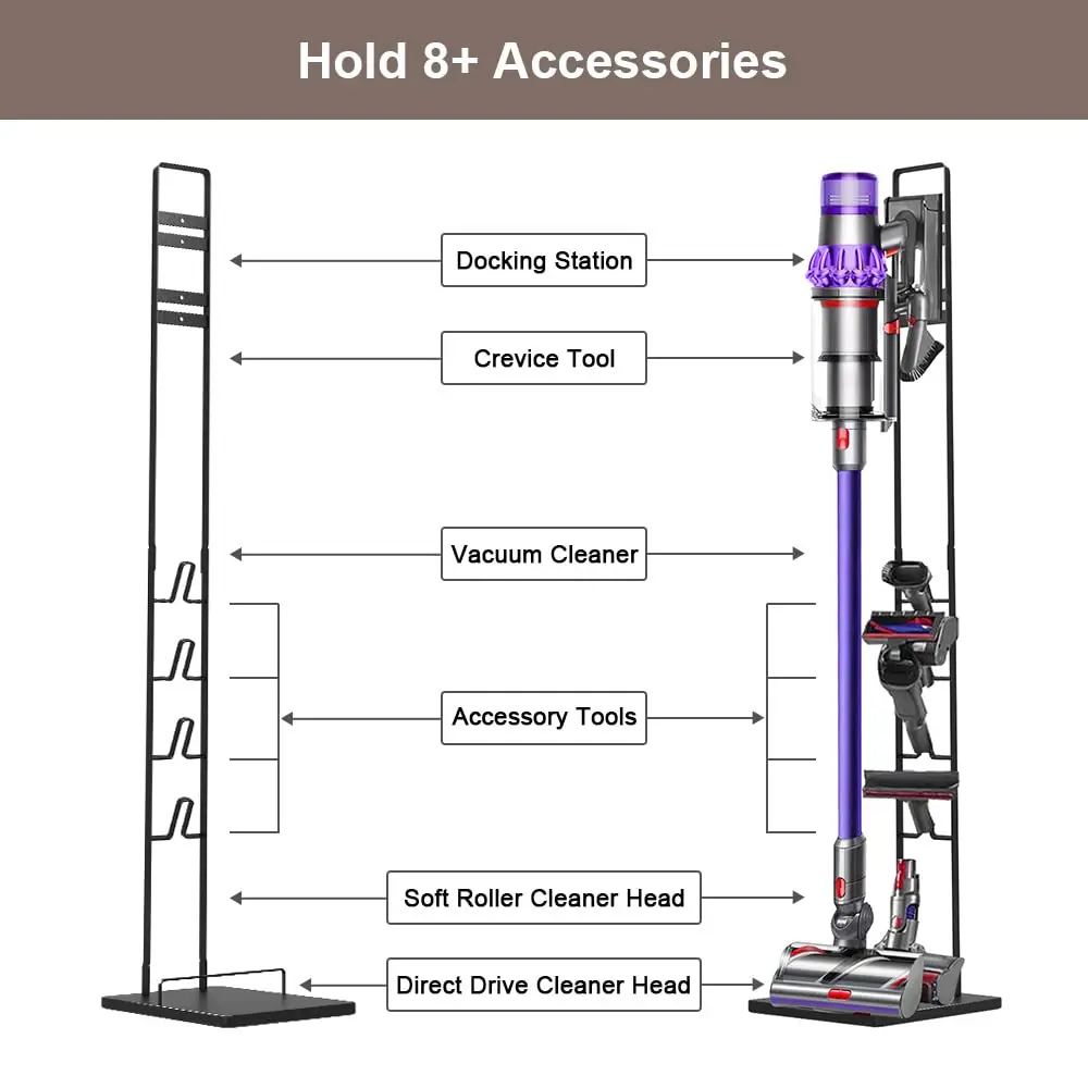 Stabilny metalowy stojak próżniowy do Dyson, wspornik do przechowywania, stojak, V6, V7, V8, V10, V11, V12, V15, DC30, DC31, DC34, DC35, DC58